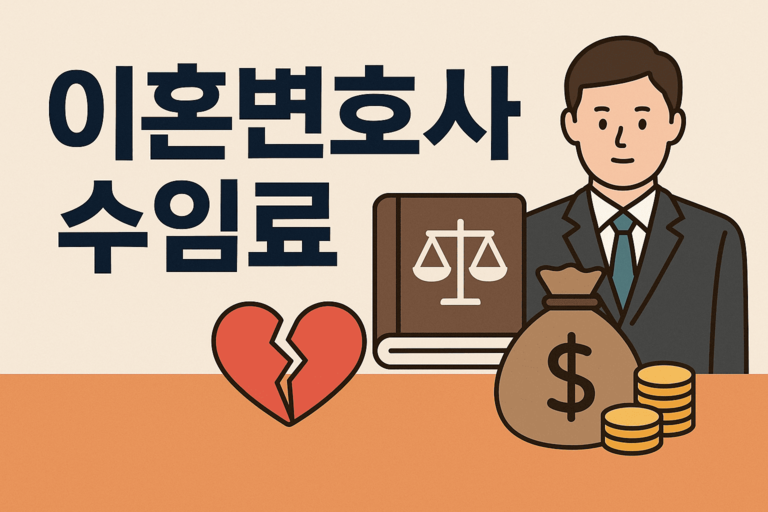 이혼변호사 비용